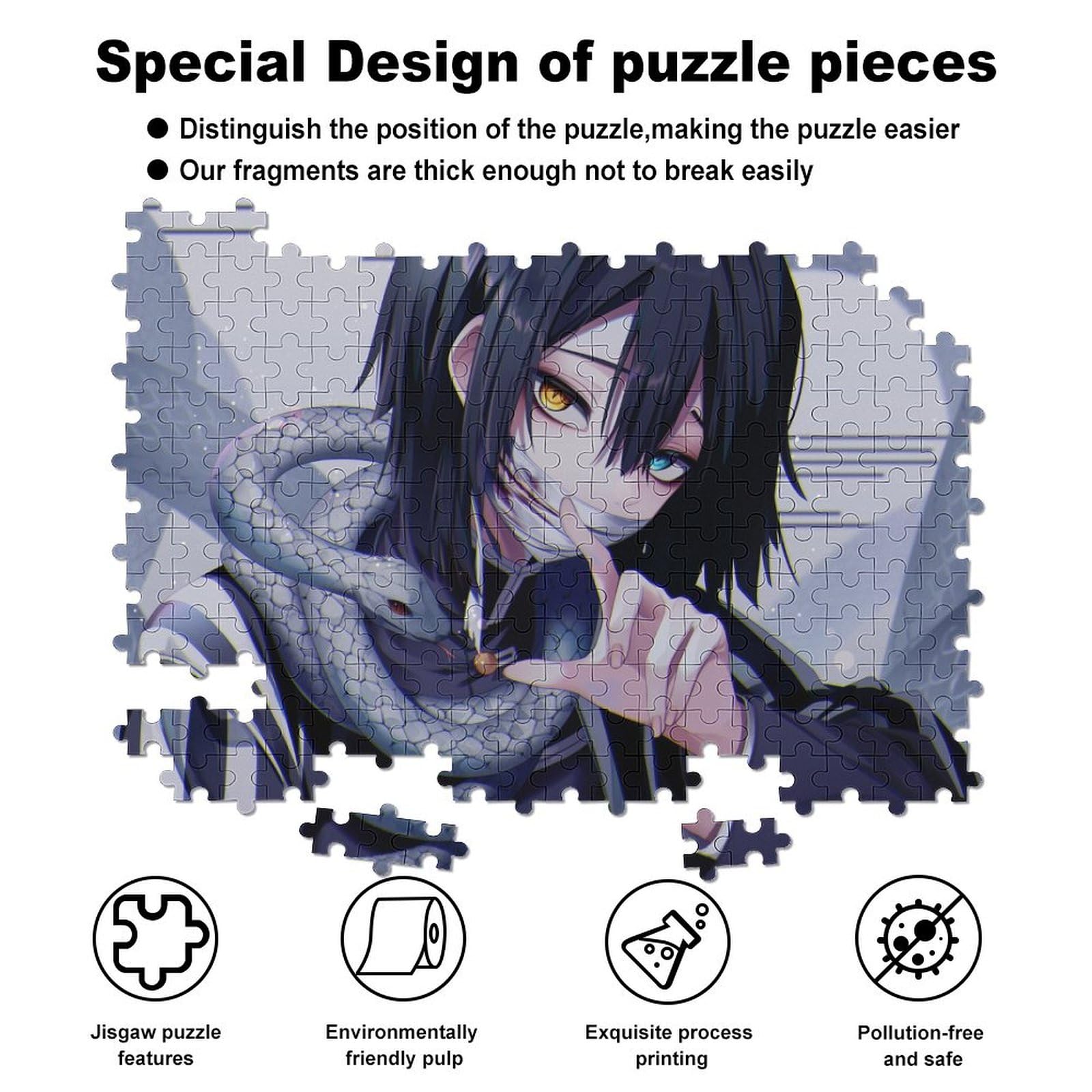 Amazon.co.jp: 鬼滅の刃 ジグソーパズル 300 PCS GM766-伊黒小芭内い